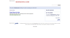 Desktop Screenshot of moknows.com